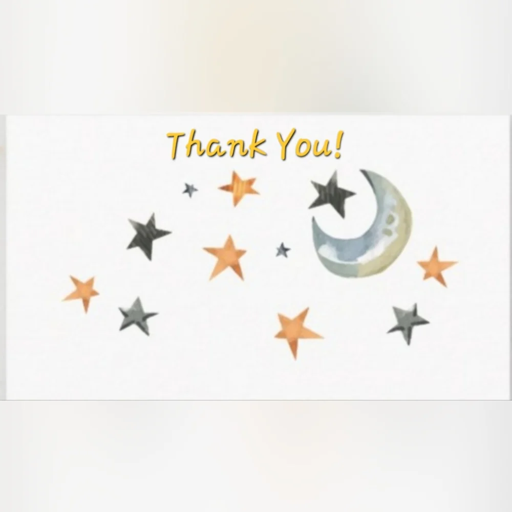 Spooky Season Skies 50 Count Thank you Business Cards